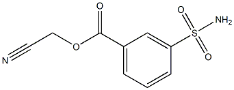 CYANOMETHYL 3-(AMINOSULFONYL)BENZOATE Struktur