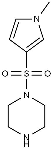 1-[(1-METHYL-1H-PYRROL-3-YL)SULFONYL]PIPERAZINE Struktur