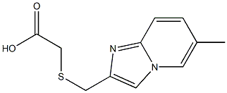 {[(6-METHYLIMIDAZO[1,2-A]PYRIDIN-2-YL)METHYL]THIO}ACETIC ACID Struktur