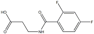 3-[(2,4-DIFLUOROBENZOYL)AMINO]PROPANOIC ACID Struktur