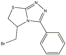 5-(BROMOMETHYL)-3-PHENYL-5,6-DIHYDRO[1,3]THIAZOLO[2,3-C][1,2,4]TRIAZOLE Struktur