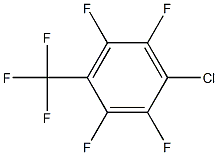 1-CHLORO-2,3,5,6-TETRAFLUORO-4-(TRIFLUOROMETHYL)BENZENE Struktur