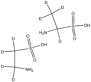 2-AMINOETHANE-D4 SULPHONIC ACID (TAURINE-D4) 99.5% Struktur