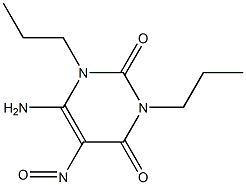 6-AMINO-5-NITROSO-1,3-DI-N-PROPYL-1H-PYRIMIDINE-2,4-DIONE Struktur