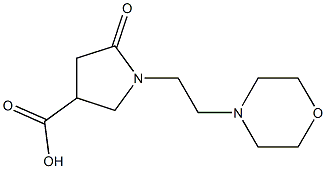 1-(2-MORPHOLIN-4-YLETHYL)-5-OXOPYRROLIDINE-3-CARBOXYLIC ACID Struktur