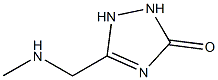 5-[(METHYLAMINO)METHYL]-1,2-DIHYDRO-3H-1,2,4-TRIAZOL-3-ONE Struktur