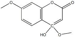 4:7-DIMETHOXY-4-HYDROXYCOUMARIN Struktur