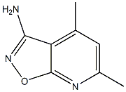 4,6-DIMETHYLISOXAZOLO[5,4-B]PYRIDIN-3-YLAMINE Struktur