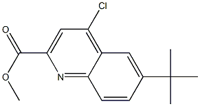 METHYL 6-TERT-BUTYL-4-CHLOROQUINOLINE-2-CARBOXYLATE Struktur