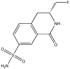 (R)-3-(FLUOROMETHYL)-1-OXO-1,2,3,4-TETRAHYDROISOQUINOLINE-7-SULFONAMIDE Struktur