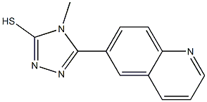 4-METHYL-5-(QUINOLIN-6-YL)-1,2,4-TRIAZOLE-3-THIOL Struktur