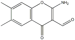 2-AMINO-6,7-DIMETHYL-3-FORMYLCHROMONE Struktur