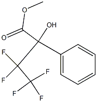 3,3,4,4-PENTAFLUORO-2-HYDROXY-2-PHENYLBUTYRIC ACID METHYL ESTER Struktur