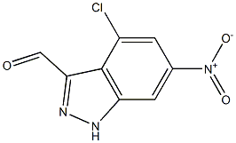 4-CHLORO-6-NITROINDAZOLE-3-CARBOXYALDEHYDE Struktur