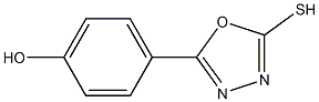 5-(4-HYDROXYPHENYL)-1,3,4-OXADIAZOLE-2-THIOL Struktur