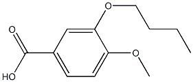 3-N-BUTOXY-4-METHOXYBENZOIC ACID Struktur