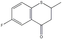 6-FLUORO-2-METHYLTHIOCHROMAN-4-ONE Struktur