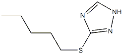 3-N-PENTYLTHIO-1,2,4-TRIAZOLE Struktur