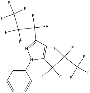 3,5-BIS(PERFLUOROPROPYL)-1-PHENYLPYRAZOLE Struktur