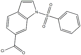 1-PHENYLSULFONYLINDOLE-6-CARBONYL CHLORIDE Struktur