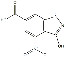 3-HYDROXY-4-NITROINDAZOLE-6-CARBOXYLIC ACID Struktur