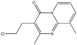 3-(2-CHLORO-ETHYL)-2,9-DIMETHYL-PYRIDO[1,2-A]PYRIMIDIN-4-ONE Struktur