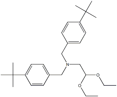 N-(2,2-Diethoxyethyl)-N,N-Bis(4-Tertbutylbenzyl)Amine Struktur