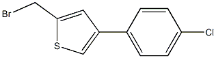 2-(bromomethyl)-4-(4-chlorophenyl)thiophene Struktur