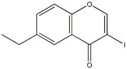 6-ethyl-3-iodo-4H-chromen-4-one Struktur