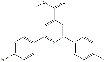 methyl 2-(4-bromophenyl)-6-p-tolylpyridine-4-carboxylate Struktur