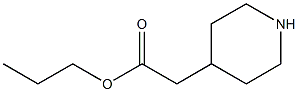 4-Propoxycarbonylmethyl-piperidine Struktur