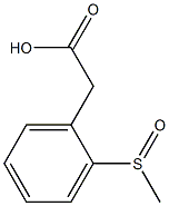 2-Methylsulfinylphenylacetic acid Struktur