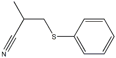 3-PHENYLTHIOISOBUTYRONITRILE Struktur