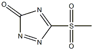 5-METHYLSULFONYL-1,2,4-TRIAZOL-3-ONE Struktur