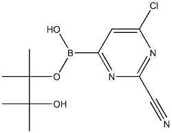 2-CYANO-6-CHLOROPYRIMIDINE-4-BORONIC ACID PINACOL ESTER Struktur