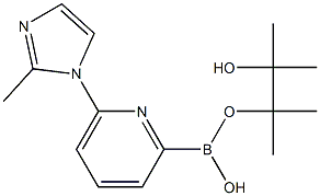 6-(2-METHYLIMIDAZOL-1-YL)PYRIDINE-2-BORONIC ACID PINACOL ESTER Struktur