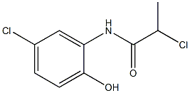 2-CHLORO-N-(5-CHLORO-2-HYDROXYPHENYL)PROPIONAMIDE Struktur