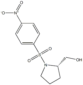 (S)-{1-[(4-NITROPHENYL)SULFONYL]PYRROLIDIN-2-YL}METHANOL Struktur