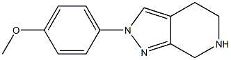 2-(4-METHOXY-PHENYL)-4,5,6,7-TETRAHYDRO-2H-PYRAZOLO[3,4-C]PYRIDINE Struktur