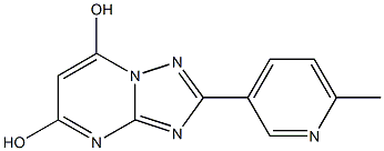 2-(6-METHYLPYRIDIN-3-YL)[1,2,4]TRIAZOLO[1,5-A]PYRIMIDINE-5,7-DIOL Struktur