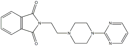 2-[2-(4-PYRIMIDIN-2-YLPIPERAZIN-1-YL)ETHYL]-1H-ISOINDOLE-1,3(2H)-DIONE Struktur