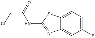 2-CHLORO-N-(5-FLUORO-1,3-BENZOTHIAZOL-2-YL)ACETAMIDE Struktur