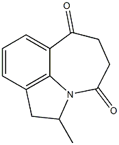 2-METHYL-1,2,5,6-TETRAHYDRO-AZEPINO[3,2,1-HI]INDOLE-4,7-DIONE Struktur