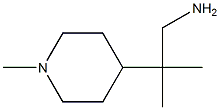 2-METHYL-2-(1-METHYLPIPERIDIN-4-YL)PROPAN-1-AMINE Struktur