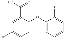 5-CHLORO-2-(2-IODOPHENOXY)BENZOIC ACID Struktur