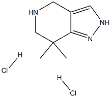 7,7-DIMETHYL-4,5,6,7-TETRAHYDRO-2H-PYRAZOLO[4,3-C]PYRIDINE DIHYDROCHLORIDE Struktur