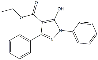 ETHYL 5-HYDROXY-1,3-DIPHENYL-1H-PYRAZOLE-4-CARBOXYLATE Struktur