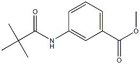 methyl 3-[(2,2-dimethylpropanoyl)amino]benzoate Struktur