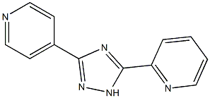 2-[3-(4-pyridyl)-1H-1,2,4-triazol-5-yl]pyridine Struktur