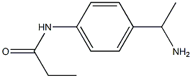 N-[4-(1-aminoethyl)phenyl]propanamide Struktur